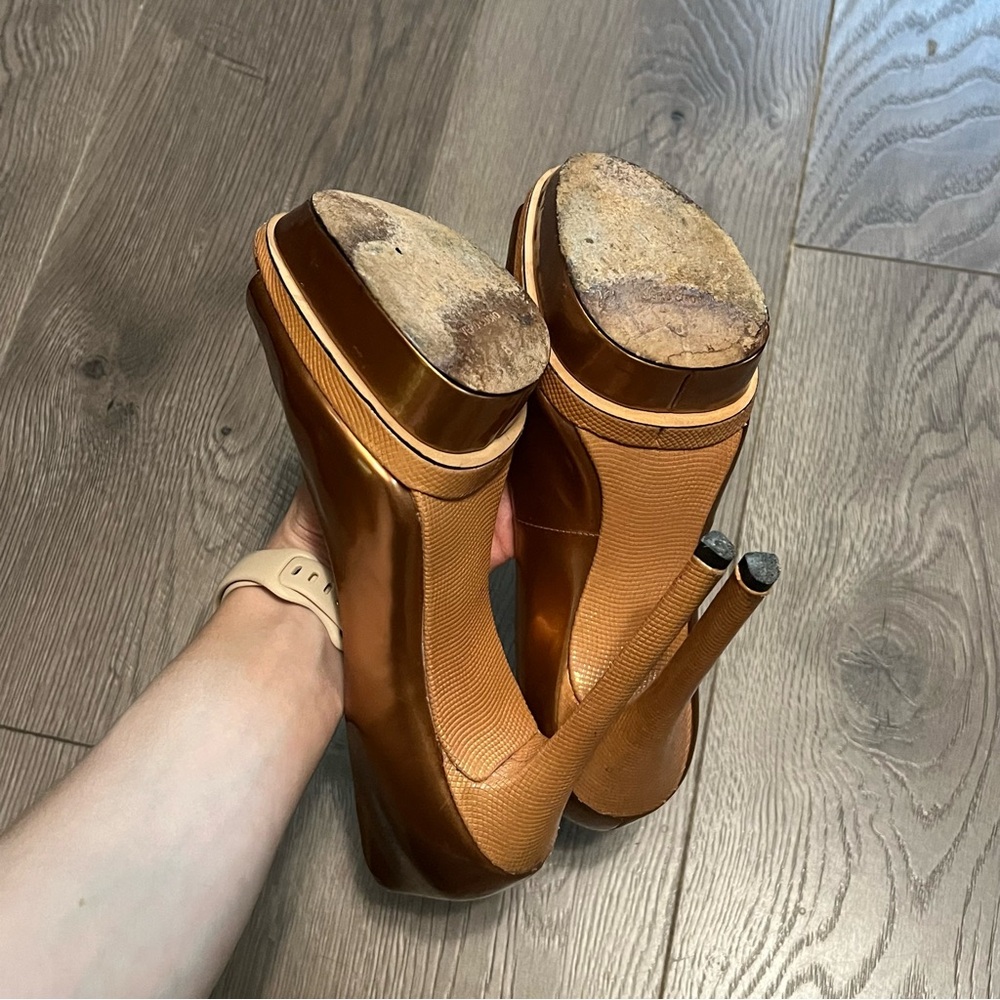 Brian Atwood peep tow platform pumps - Picture 7 of 8